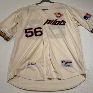 Vintage Seattle Pilots Jim Bouton Baseball Jersey